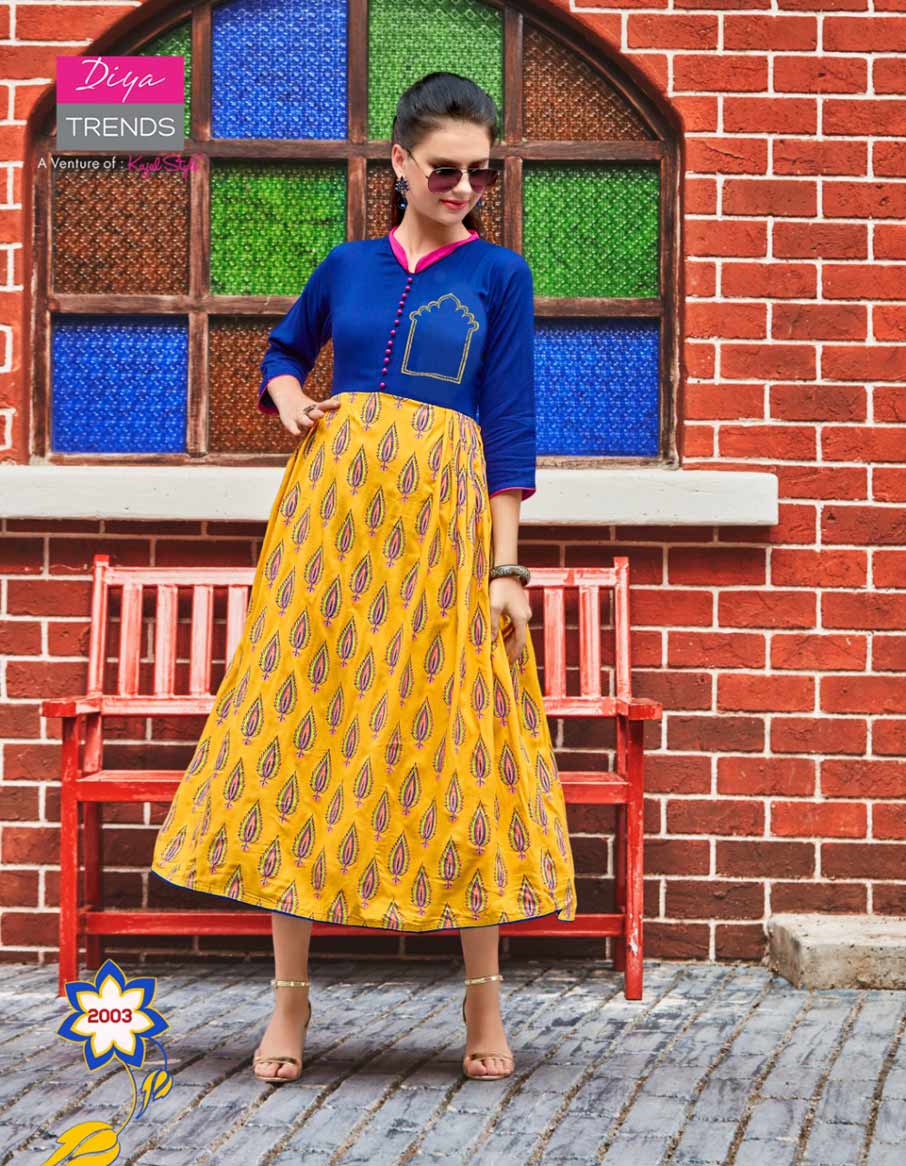 Galleria's Vol-2 Diya Trends Long Embroidery Kurti Galleria's Vol-2 Diya Trends Long Embroidery Kurti